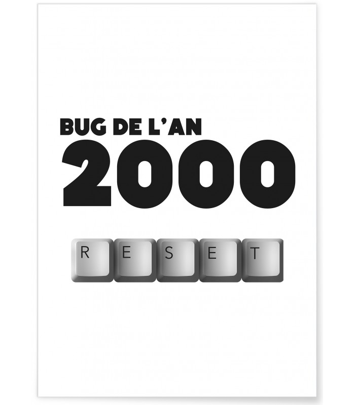 Affiche Bug de l'an 2000