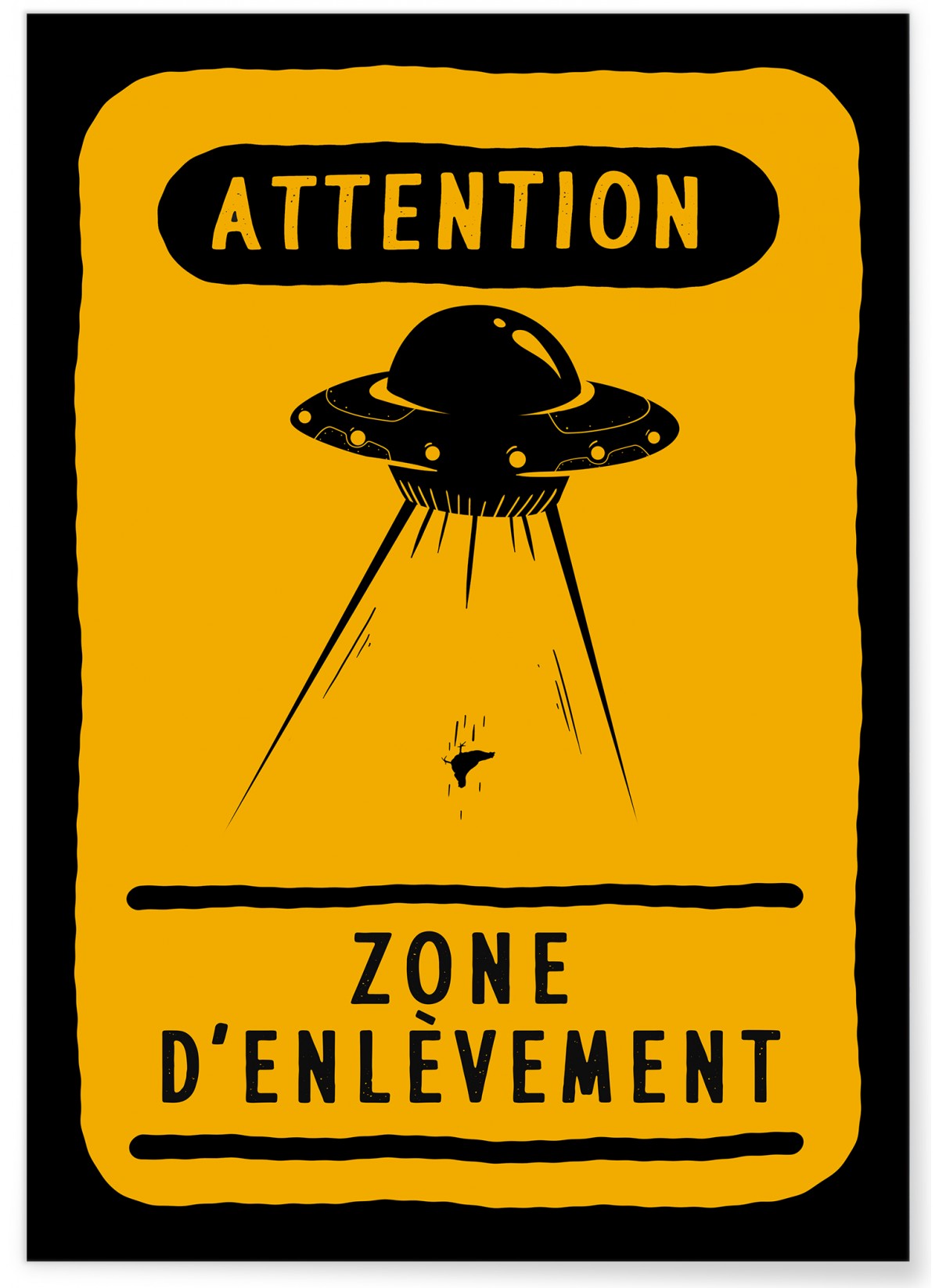 Poster Zone d'enlèvement