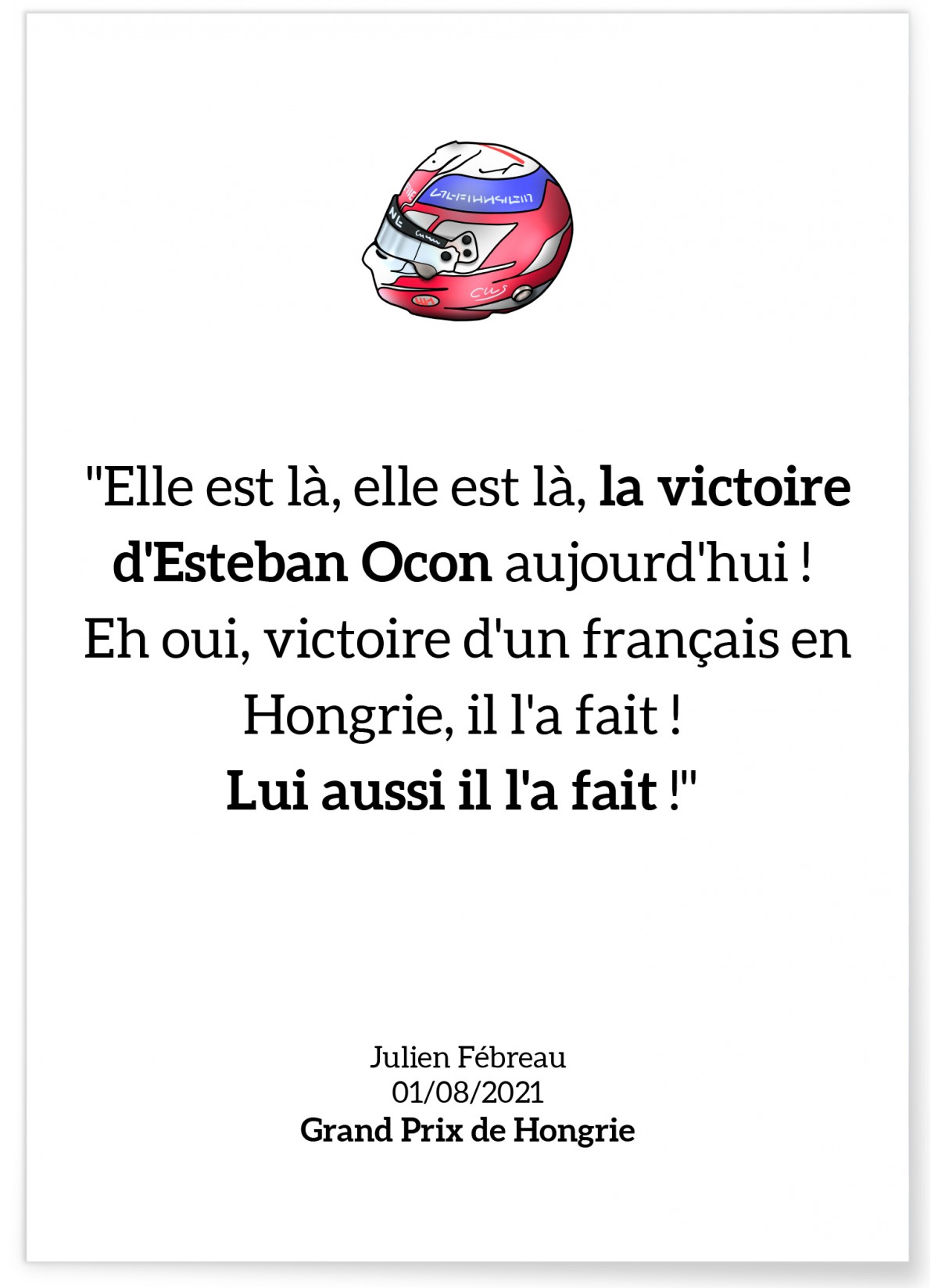 Affiche "Lui aussi il l'a fait !"