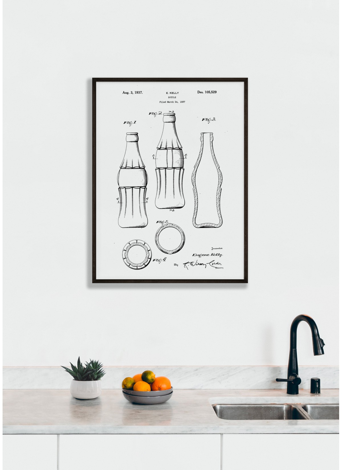 Affiche Brevet Bouteille