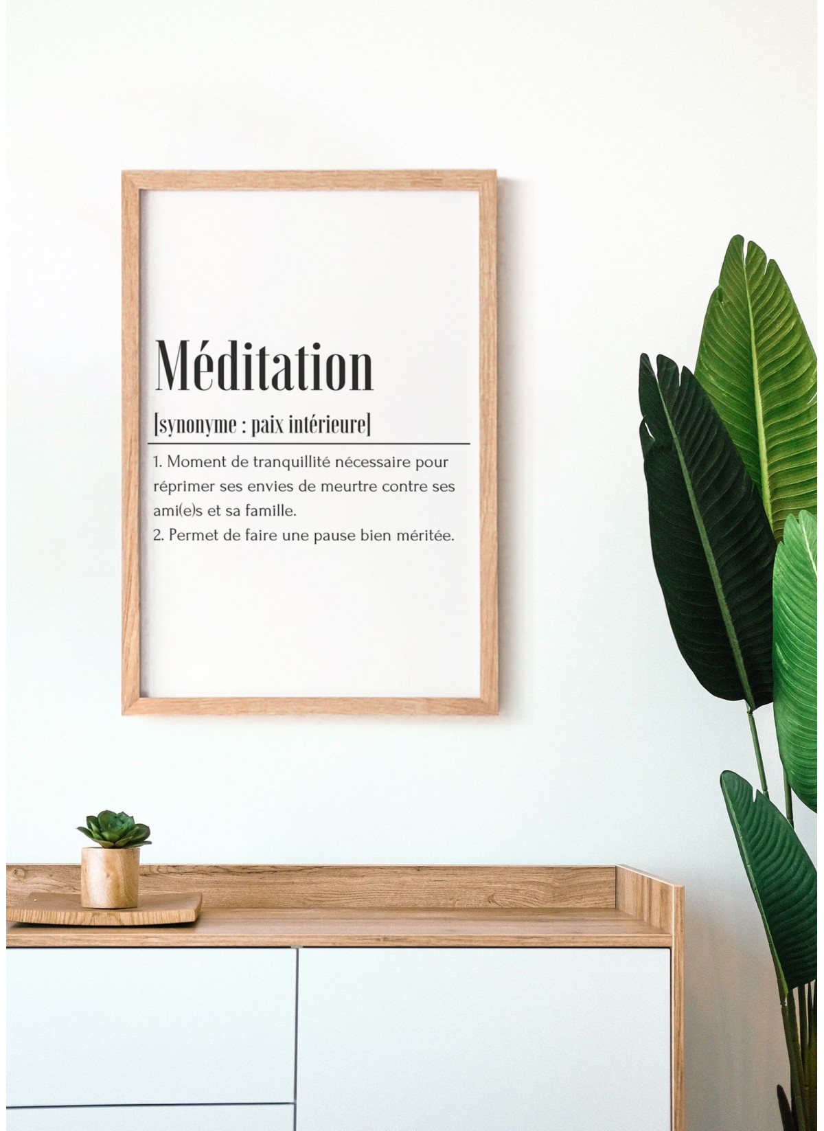 Affiche Définition Méditation