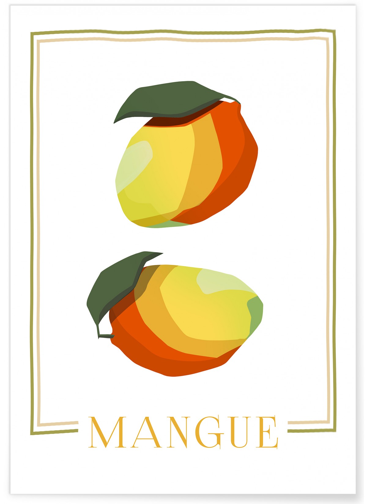 Affiche Abstract Mangue