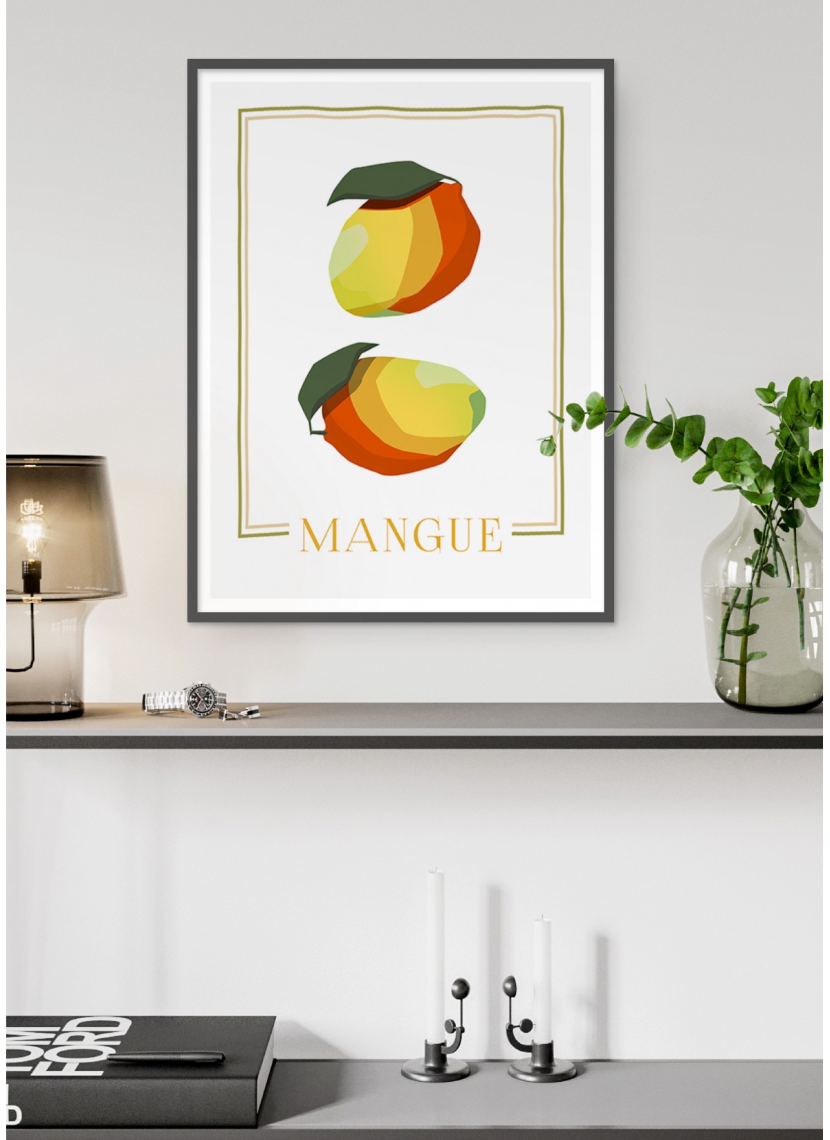 Affiche Abstract Mangue