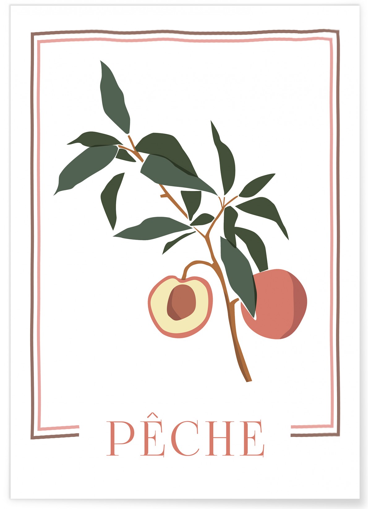 Affiche Abstract Pêche