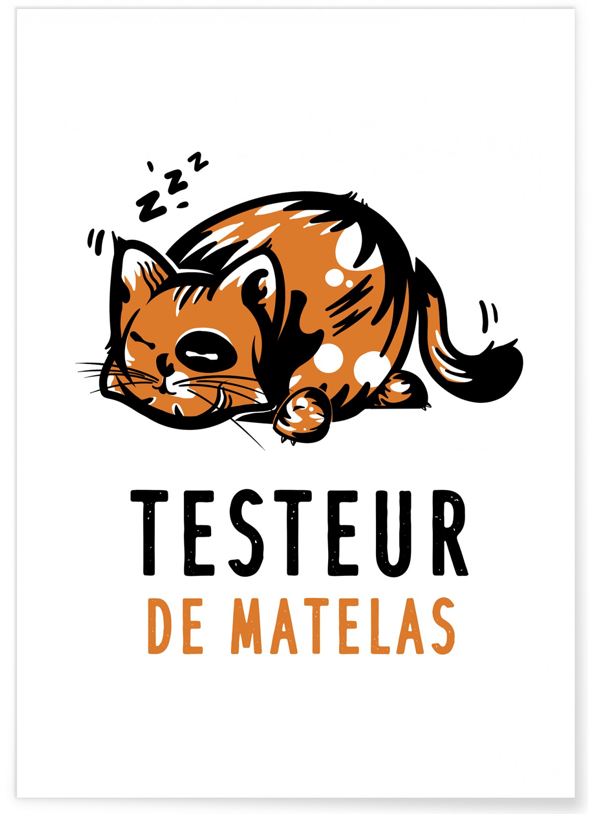 Affiche "Testeur de matelas"
