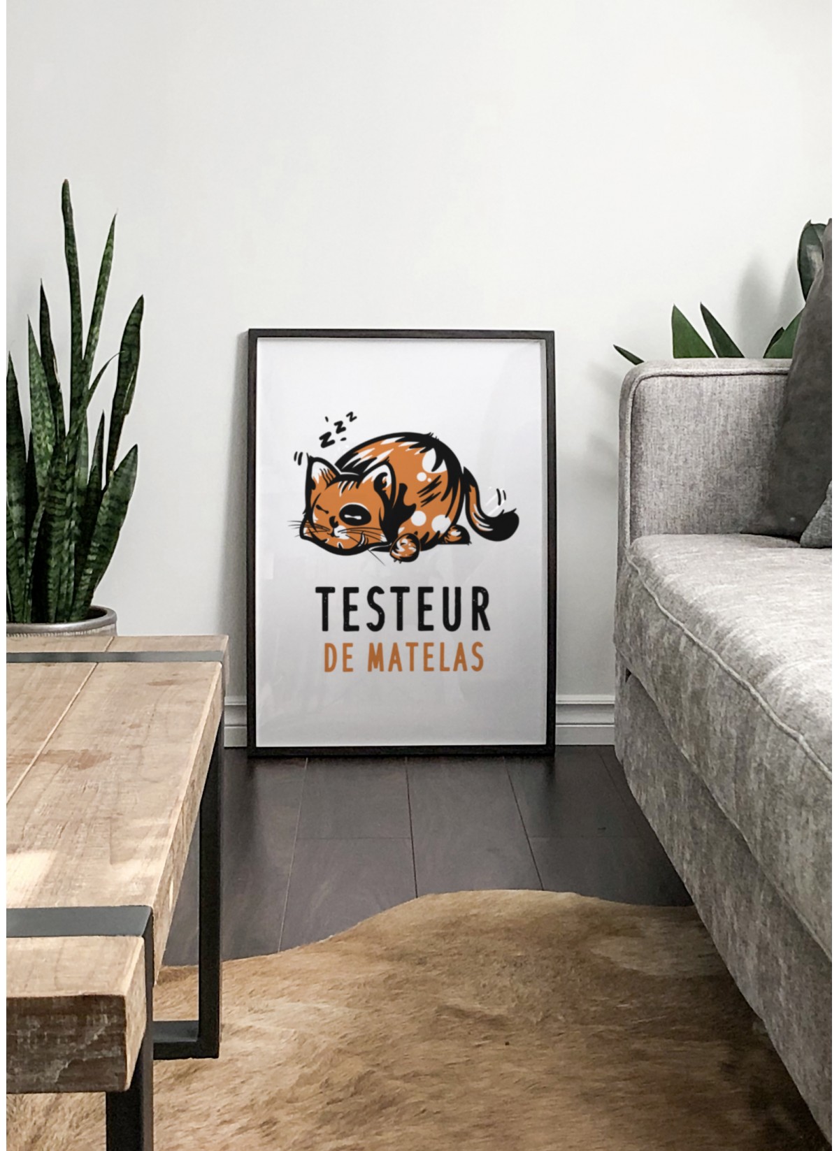 Affiche "Testeur de matelas"