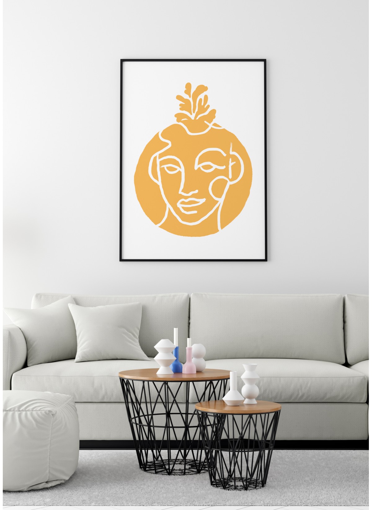 Affiche Abstract Visage 1