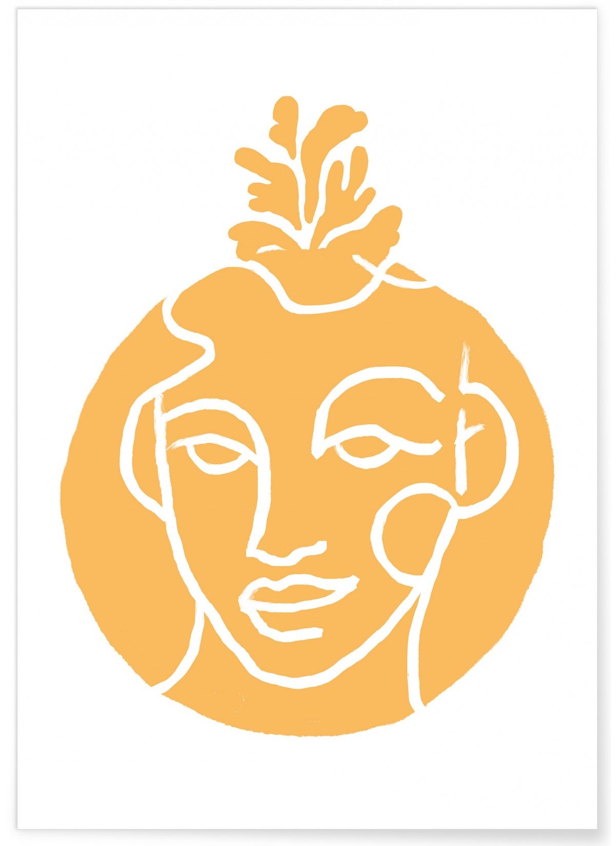 Affiche Abstract Visage 1