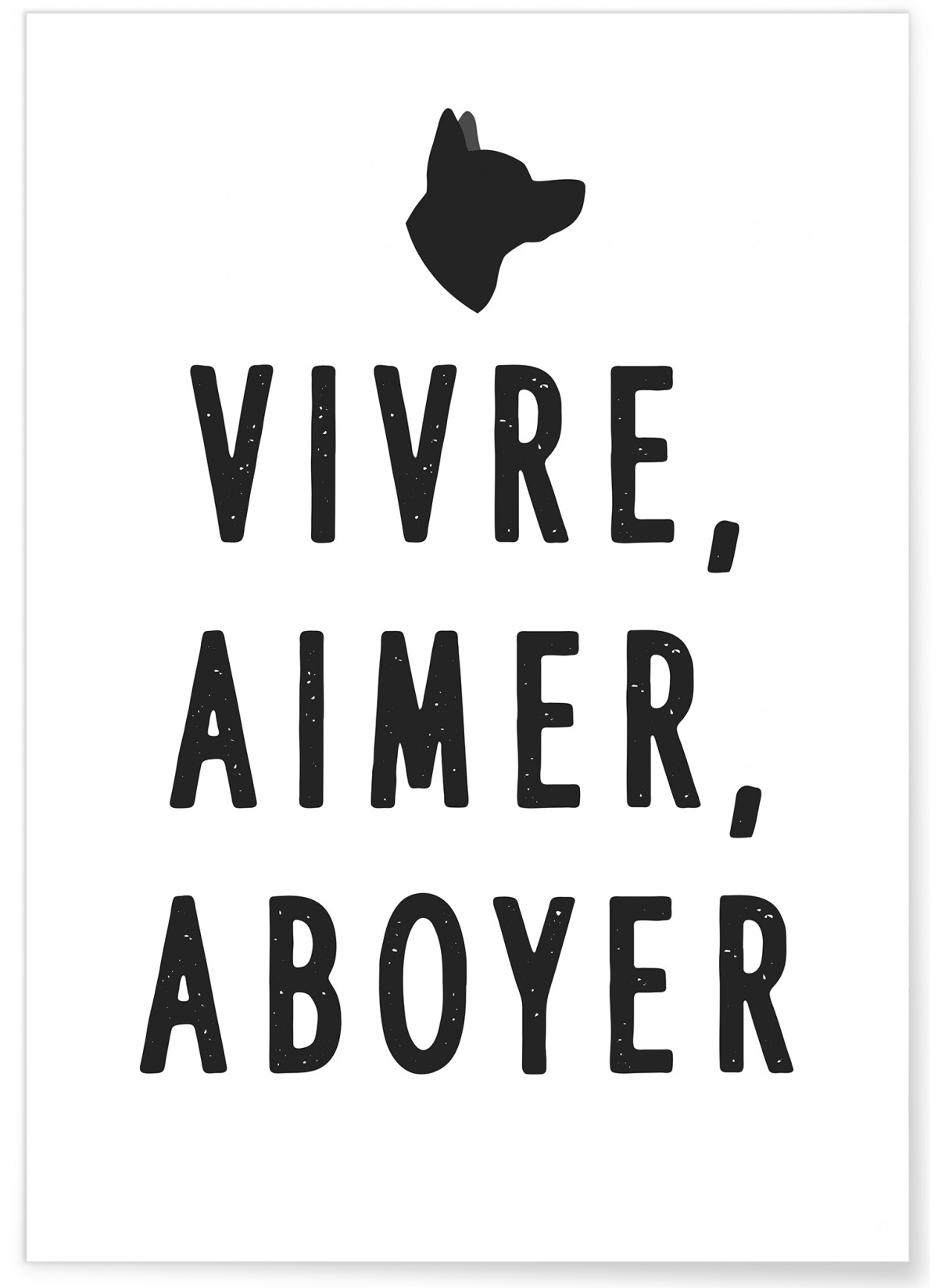 Affiche Vivre, Aimer, Aboyer