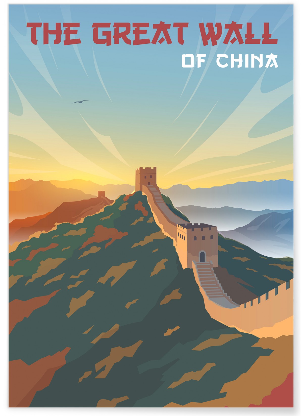 Affiche Grande Muraille de Chine
