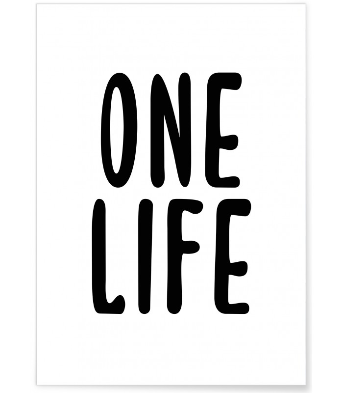 Affiche "One life" 2