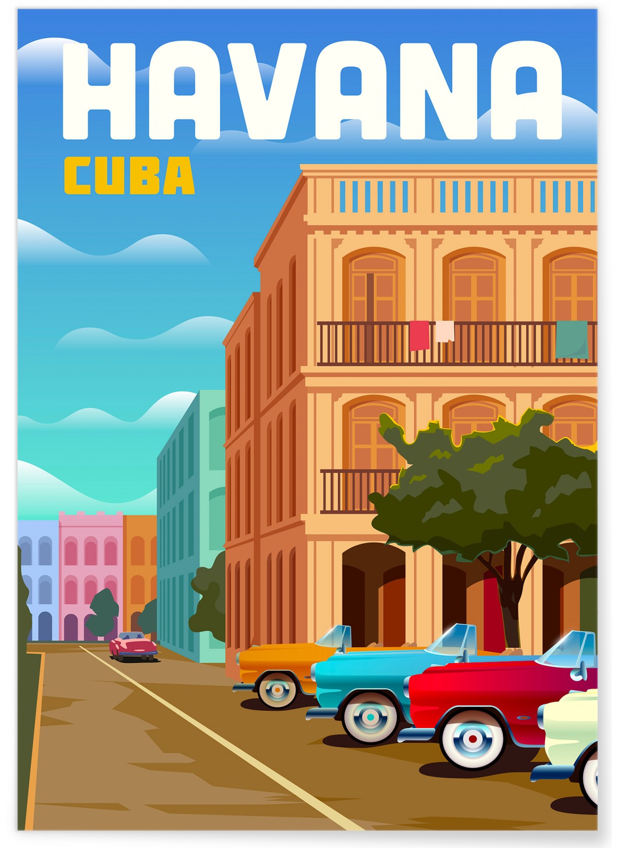 Affiche Cuba La Havane