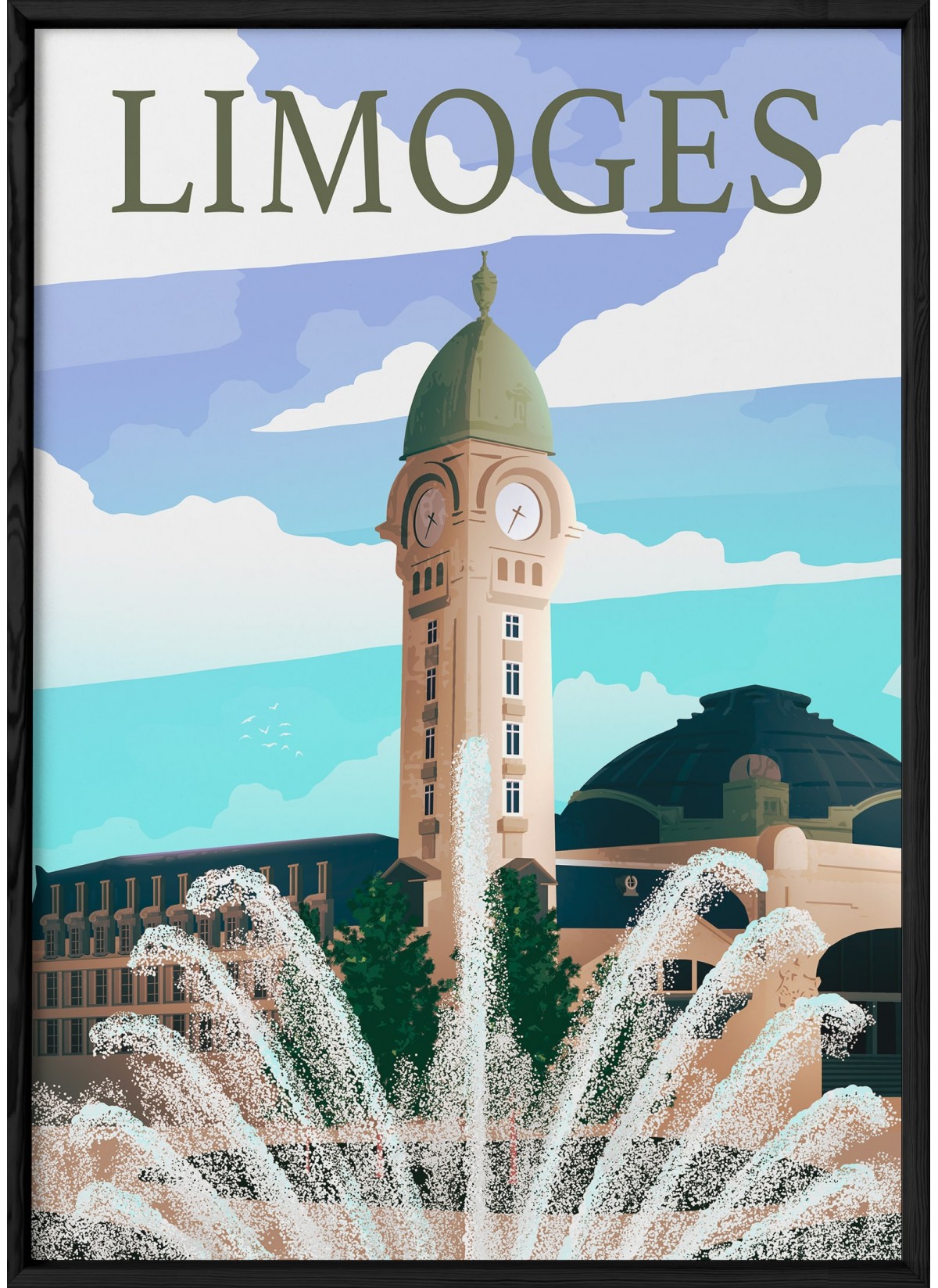 Affiche Limoges