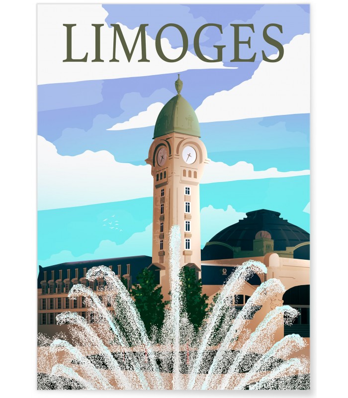 Affiche Limoges