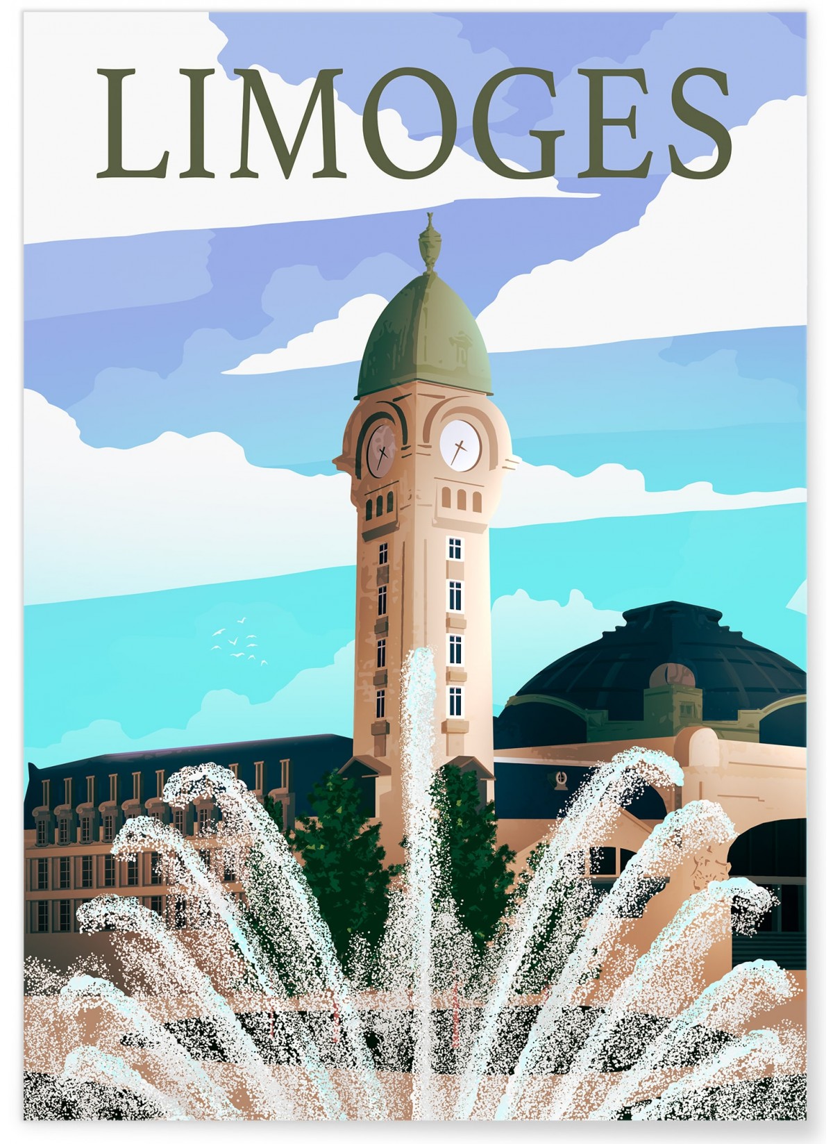 Affiche Limoges