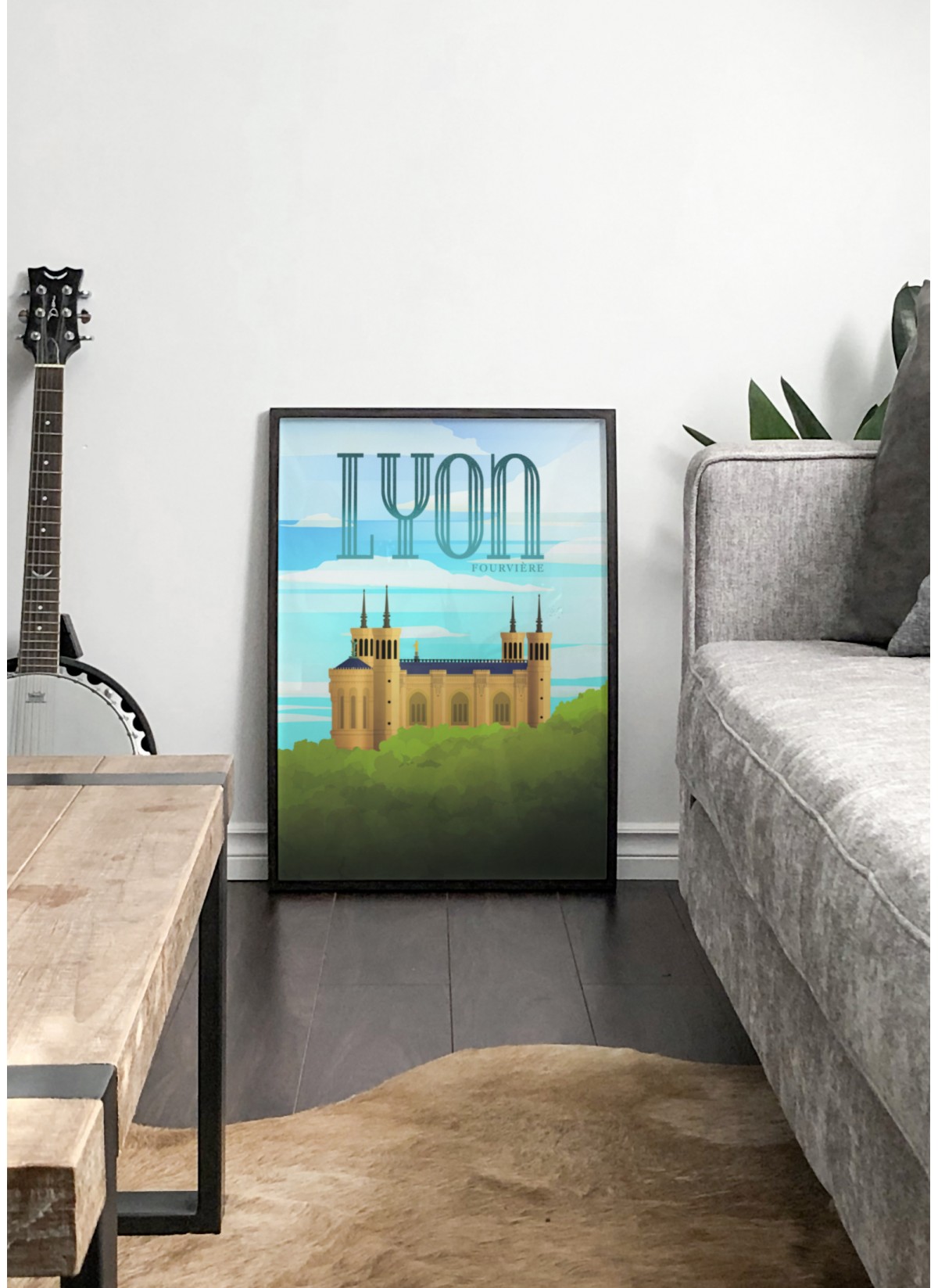 Affiche Lyon Fourvière