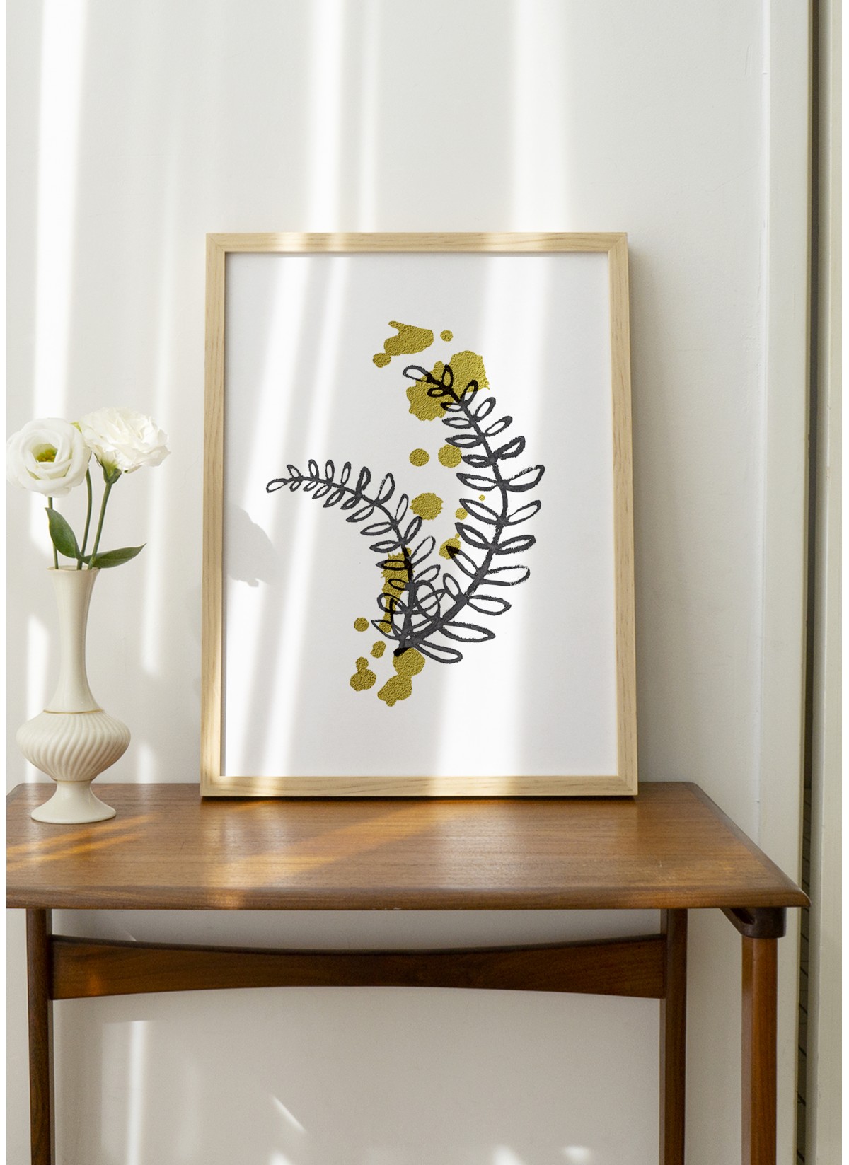Affiche Abstract Feuille d'or 3