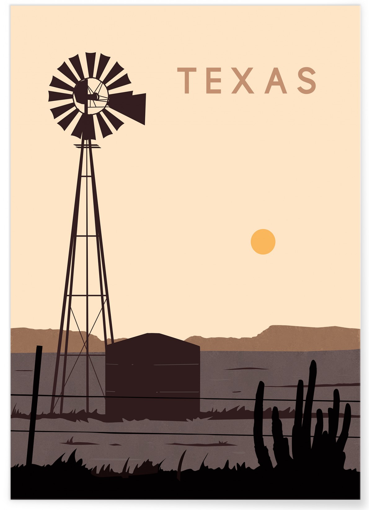 Affiche Texas