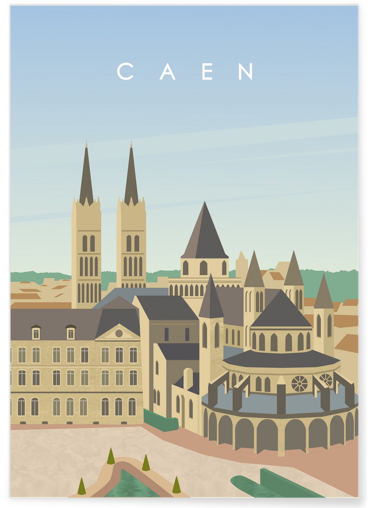 Affiche Caen