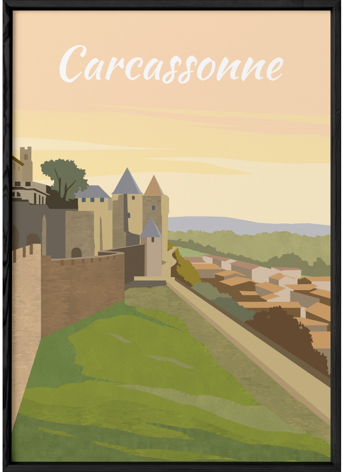 Affiche Carcassonne