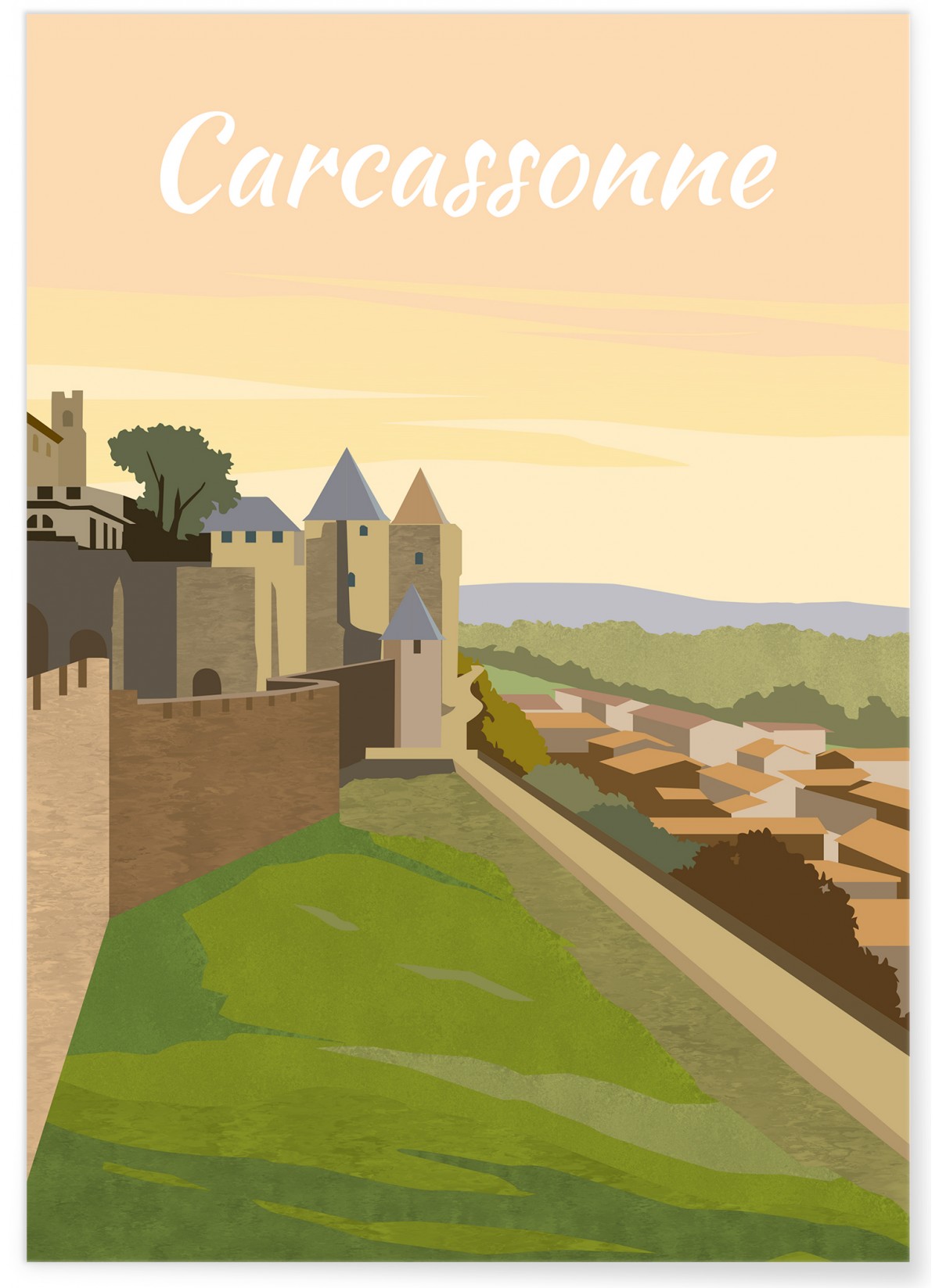 Affiche Carcassonne