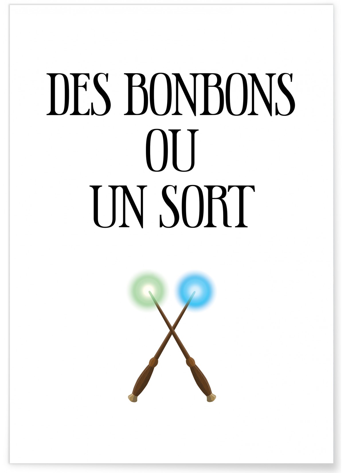 Affiche Des bonbons ou un sort