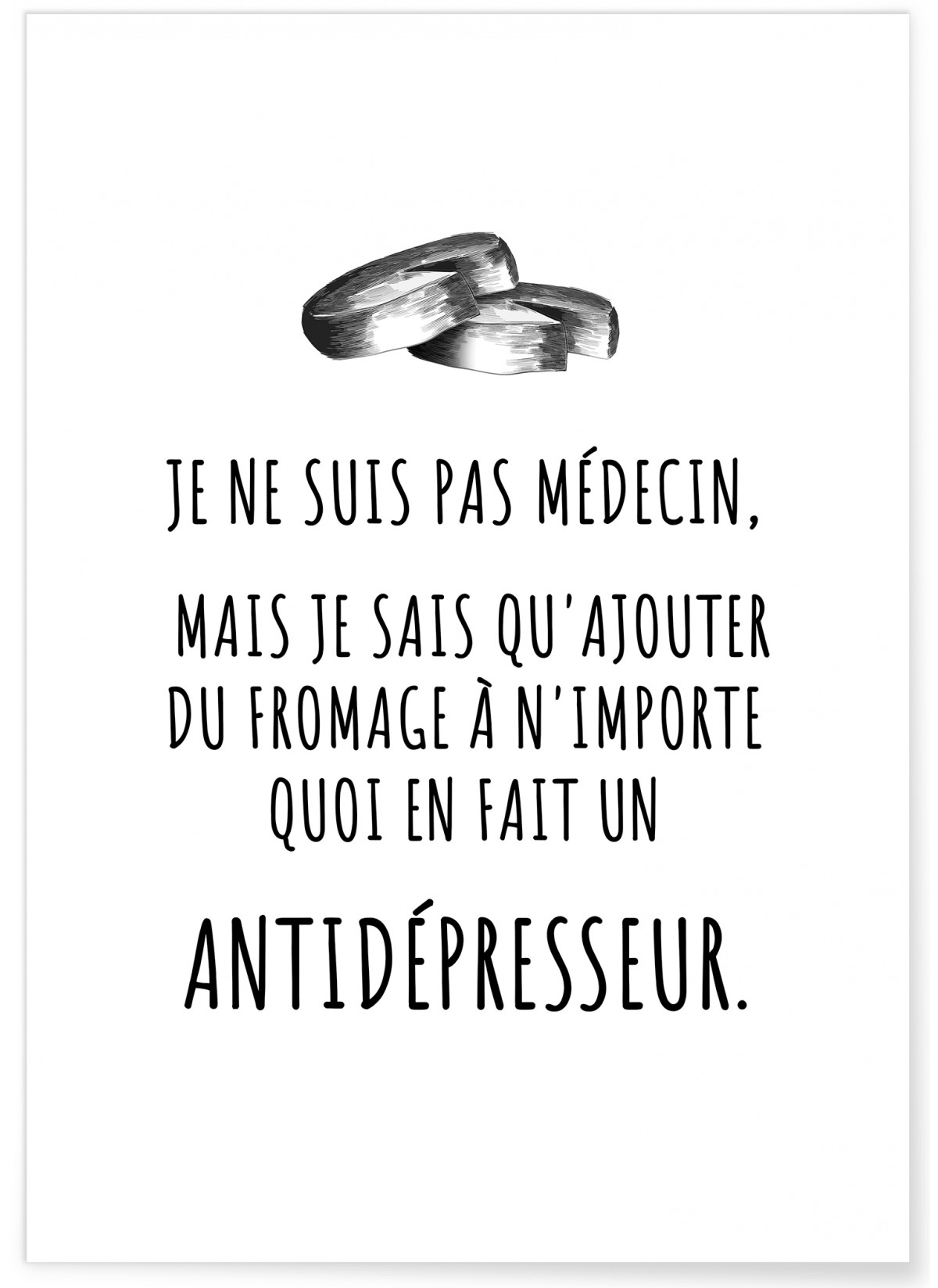 Affiche "Je ne suis pas médecin..."