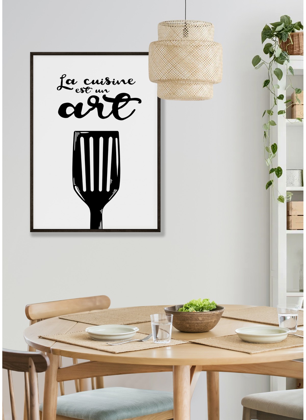 Affiche "La cuisine est un art"