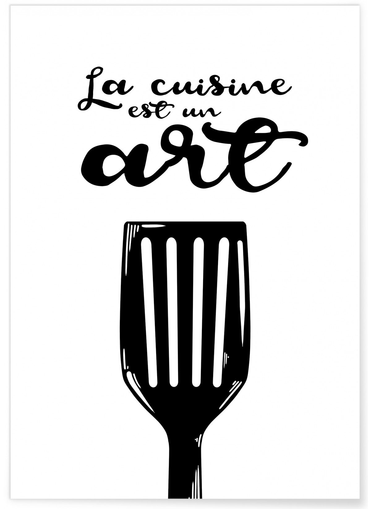 Affiche "La cuisine est un art"