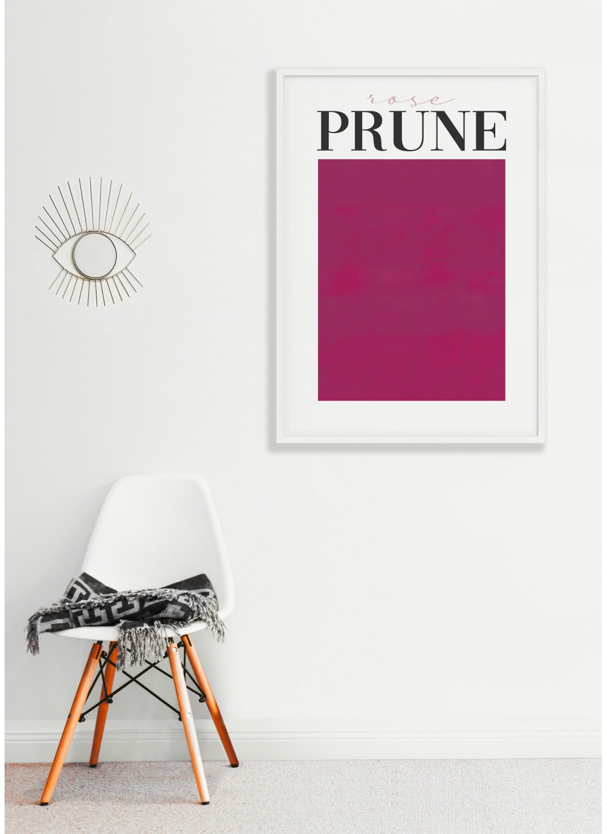 Affiche Rose prune