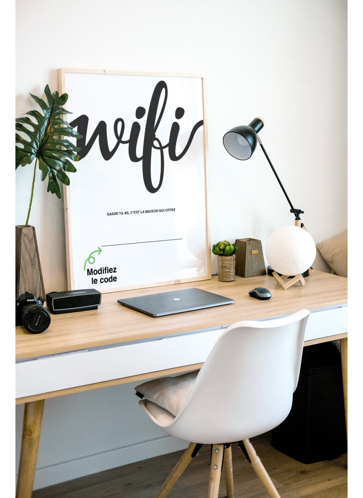 Affiche code wifi [personnalisable]