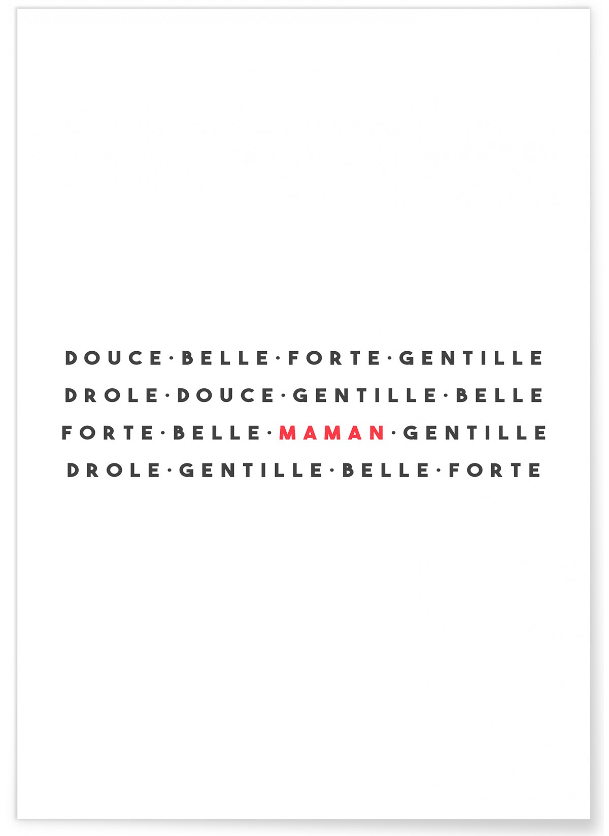 Affiche Maman Forte
