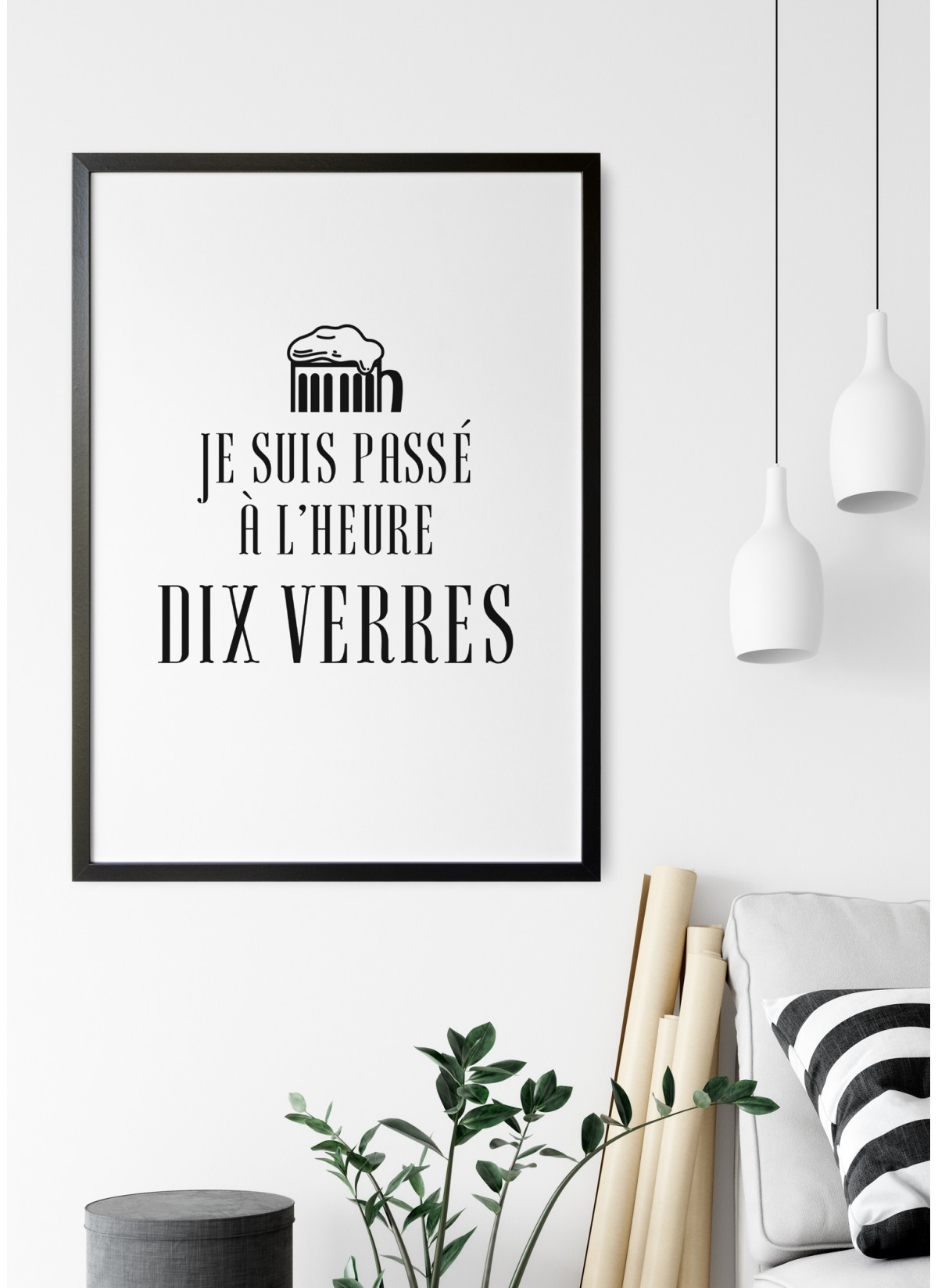 Affiche Heures dix verres