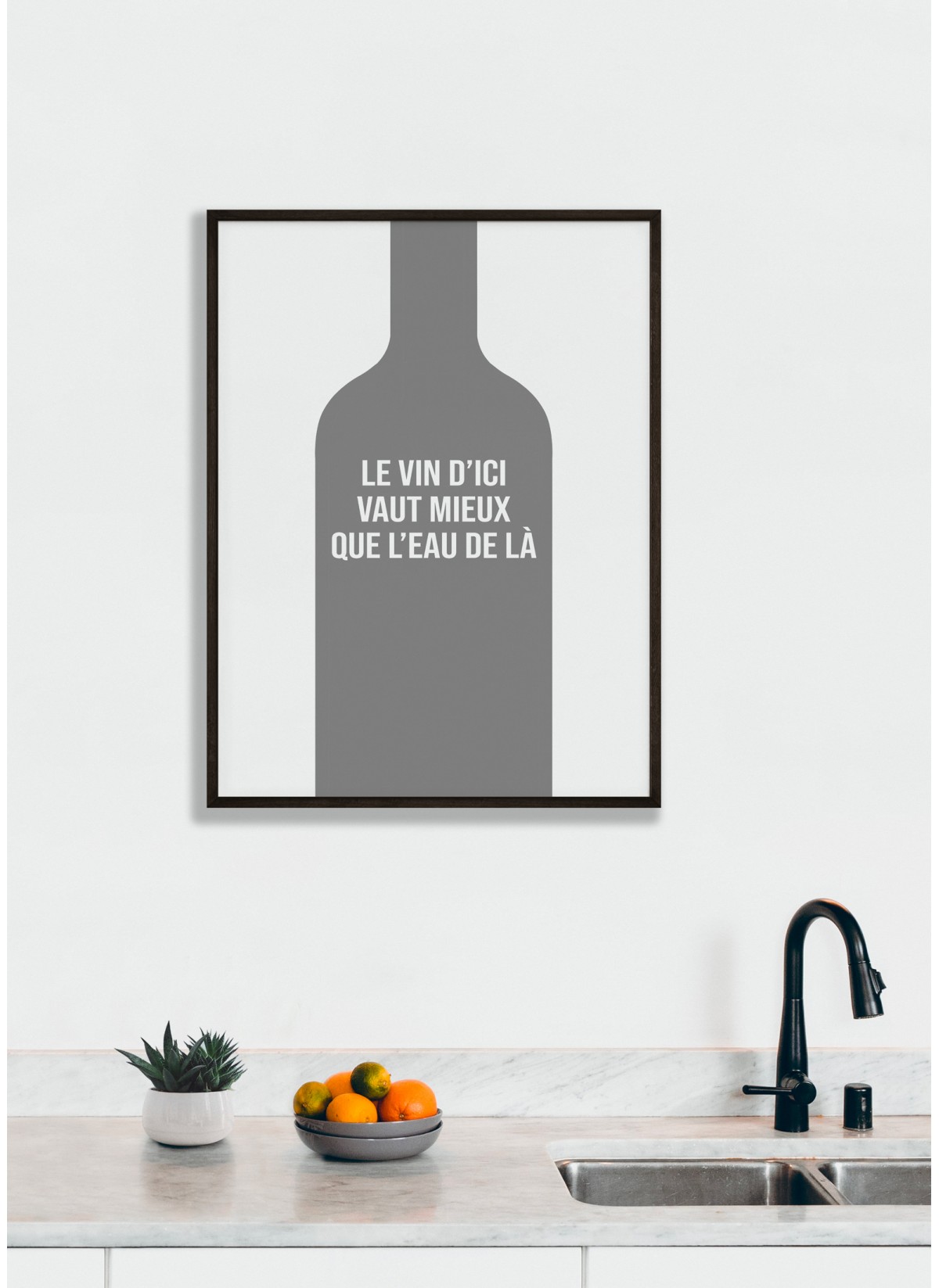 Affiche Le vin d'ici