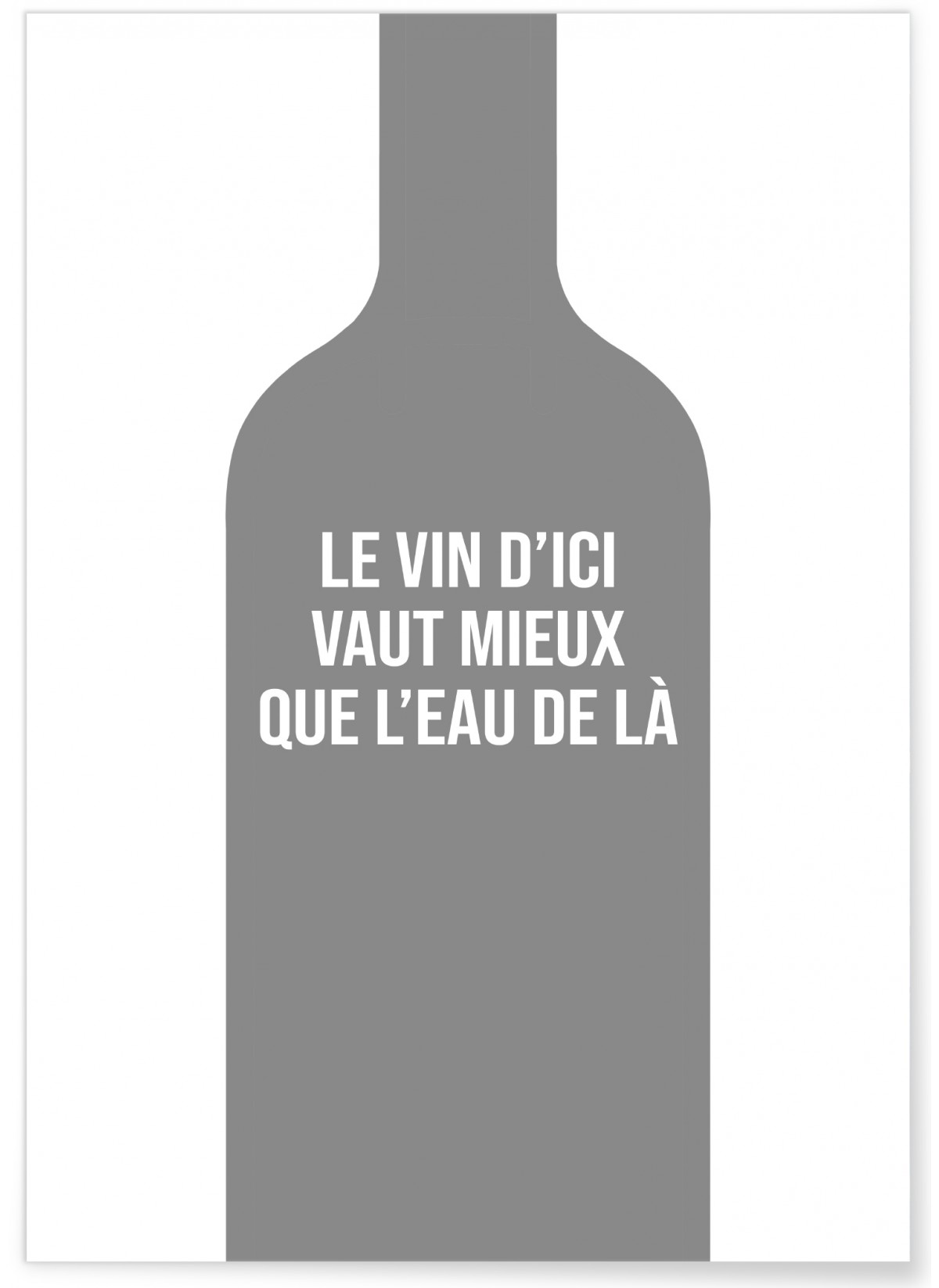 Affiche Le vin d'ici