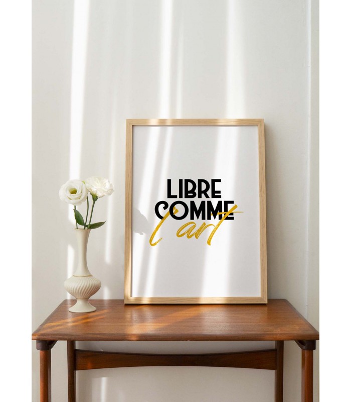Affiche "Libre comme l'art"