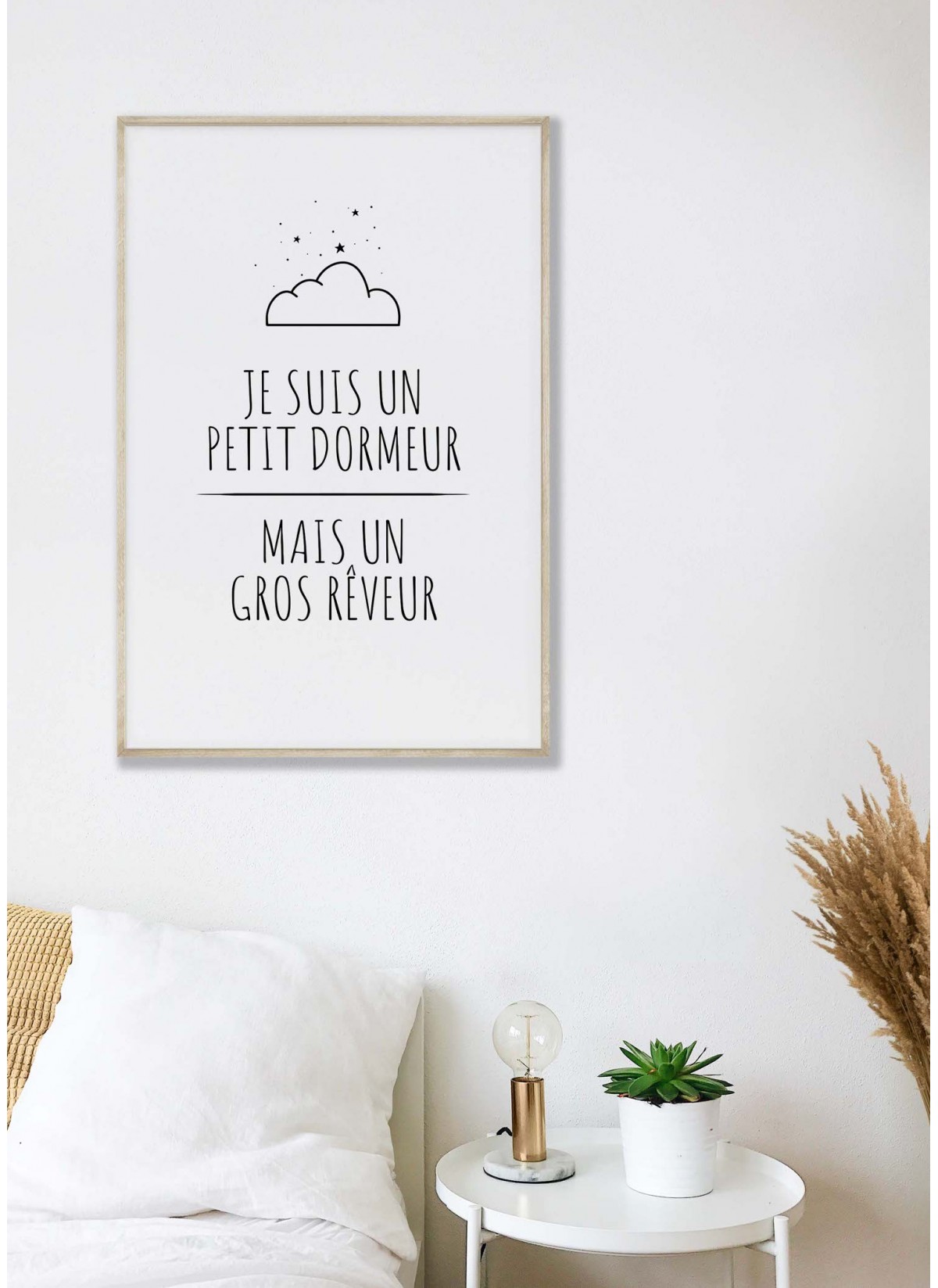 Affiche "Je suis un petit dormeur..."