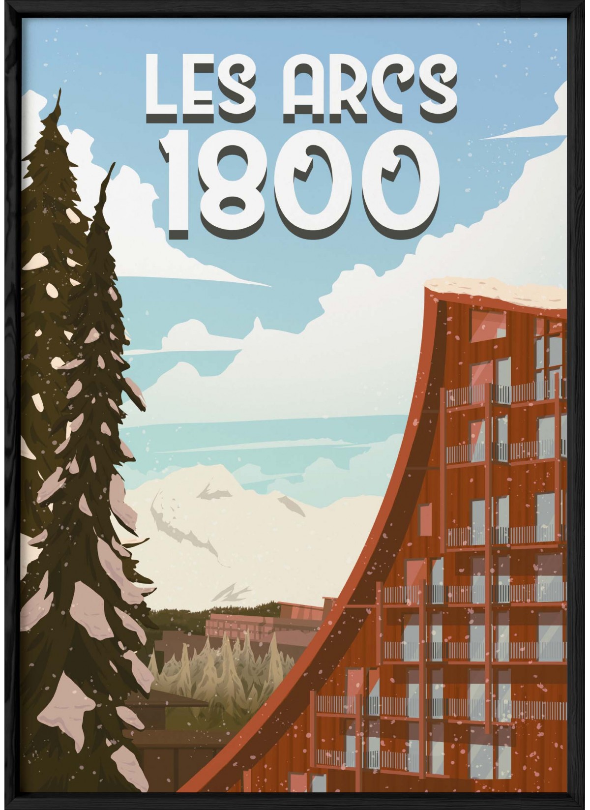 Affiche Les Arcs 1800