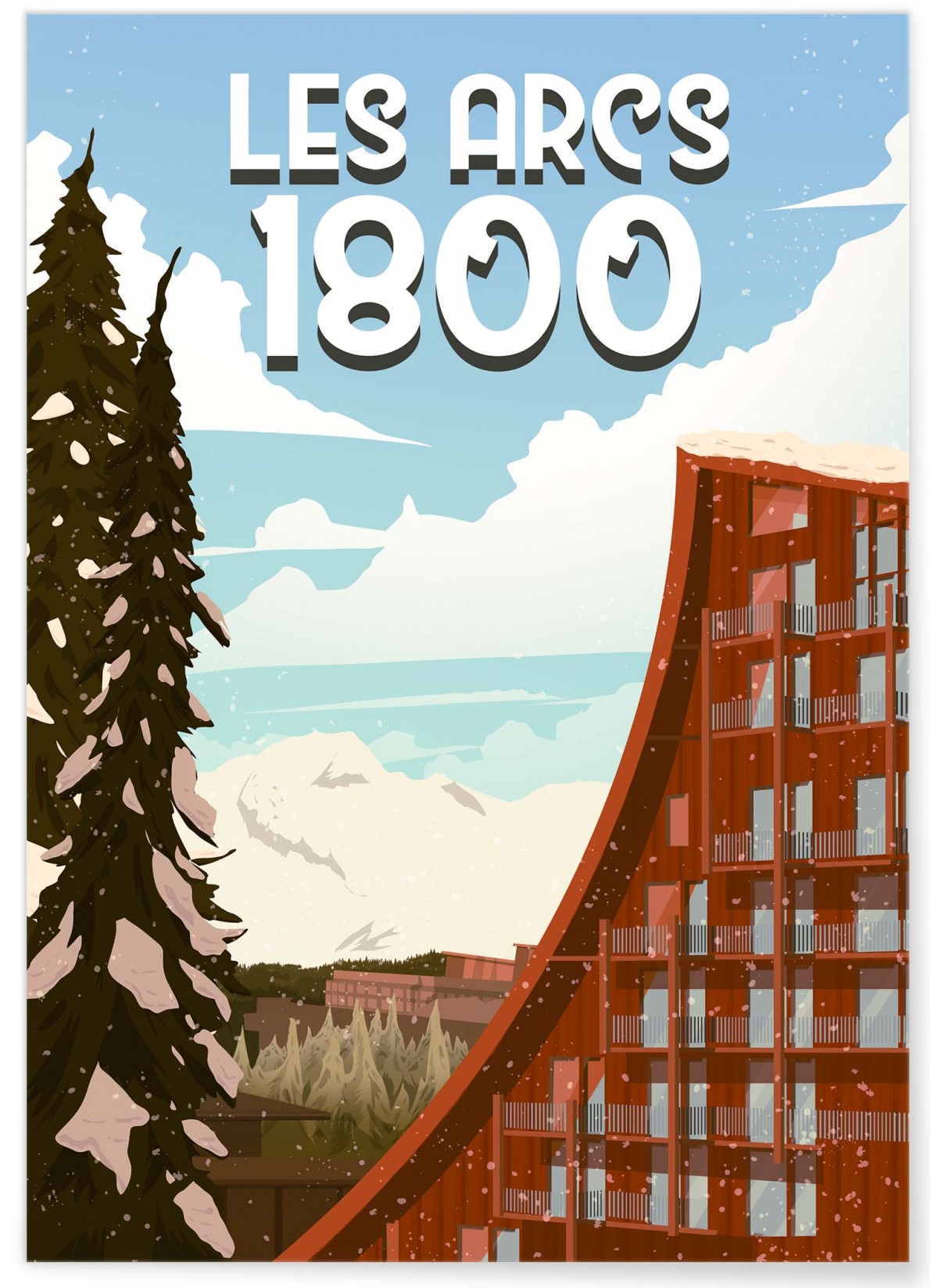 Affiche Les Arcs 1800