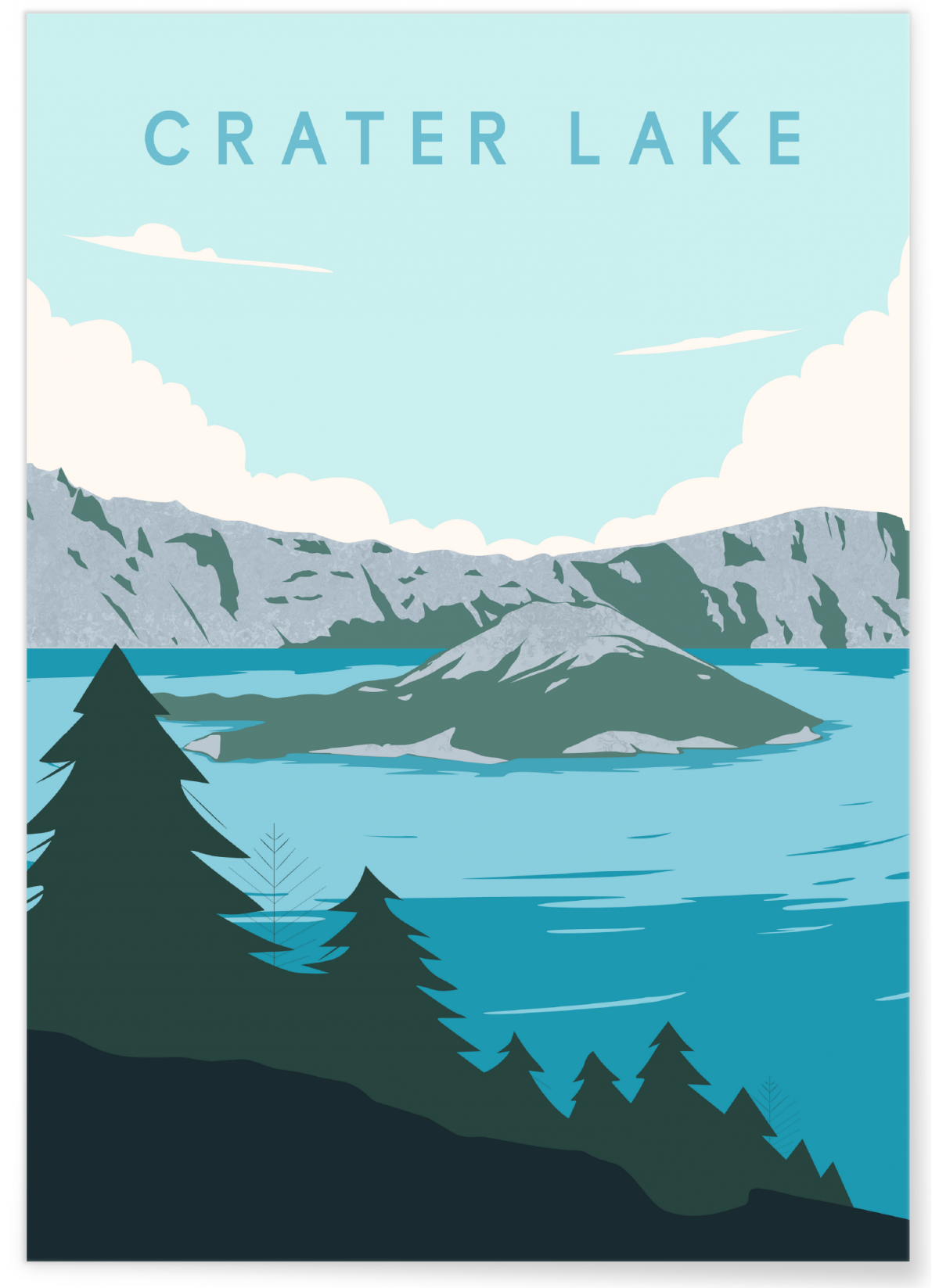 Affiche Crater Lake
