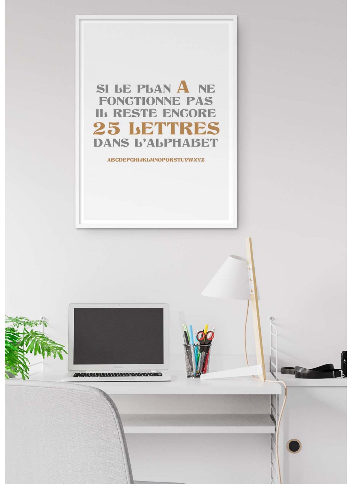 Affiche "25 lettres"