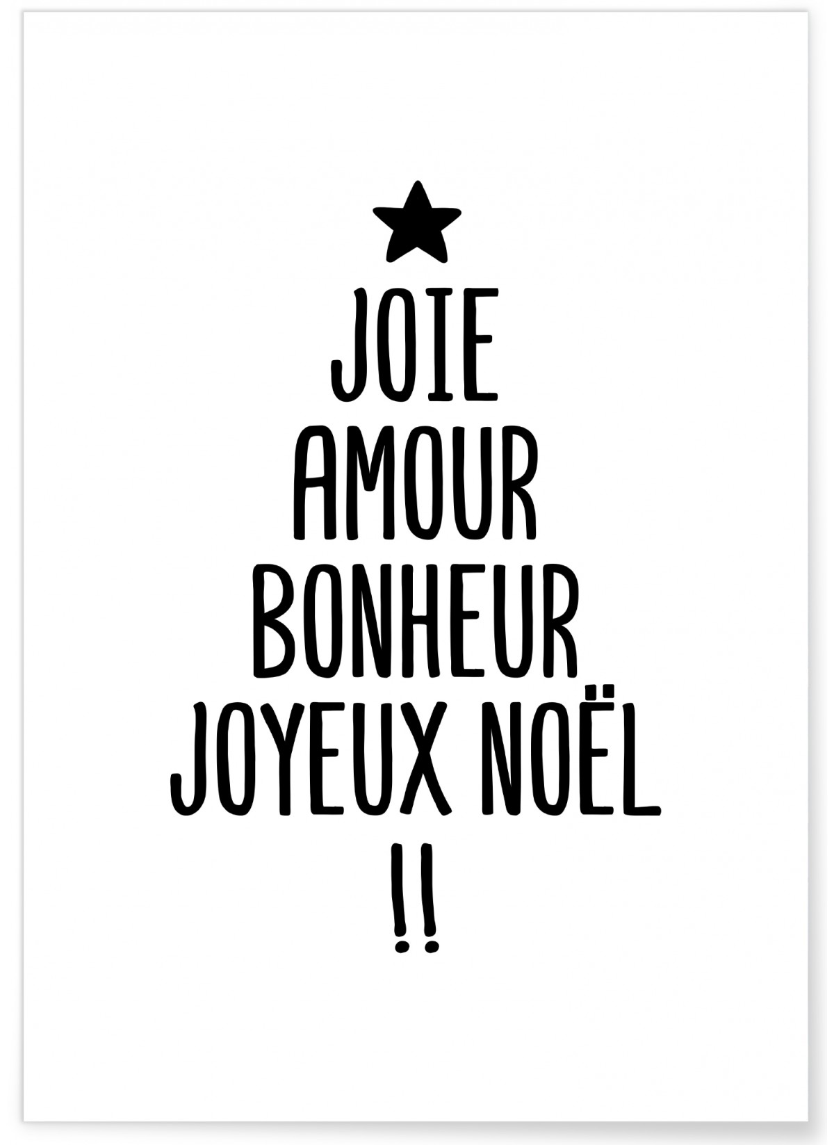 Affiche Joyeux Noël