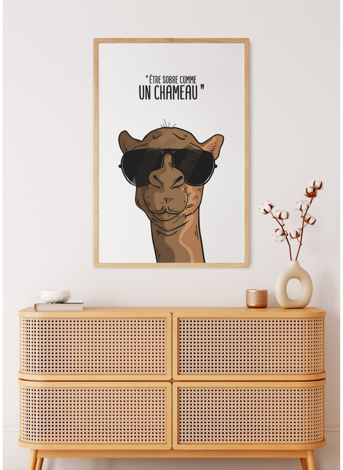 Affiche "Sobre comme un chameau"