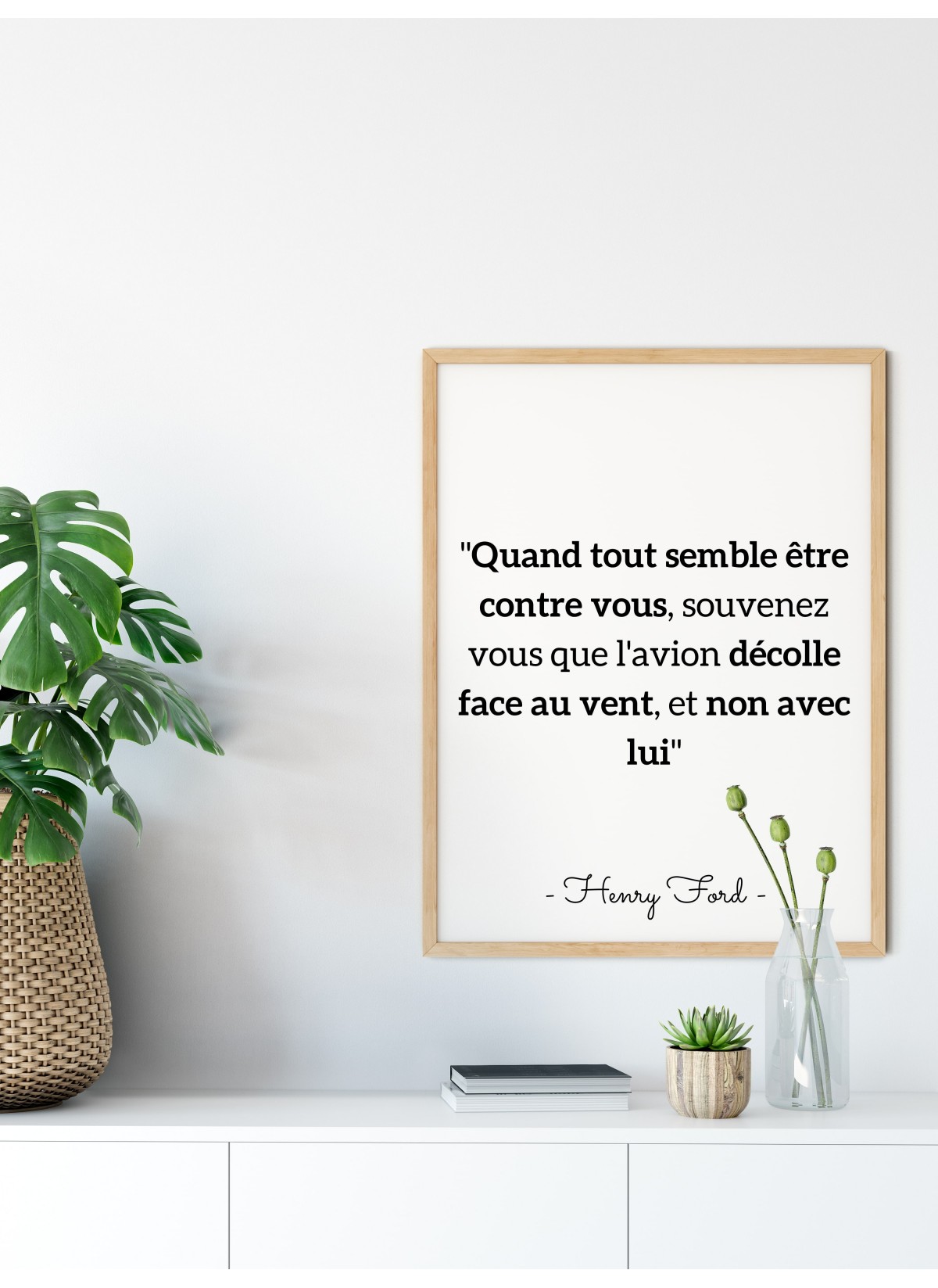 Affiche Citation Henry Ford "Quand tout semble être..."