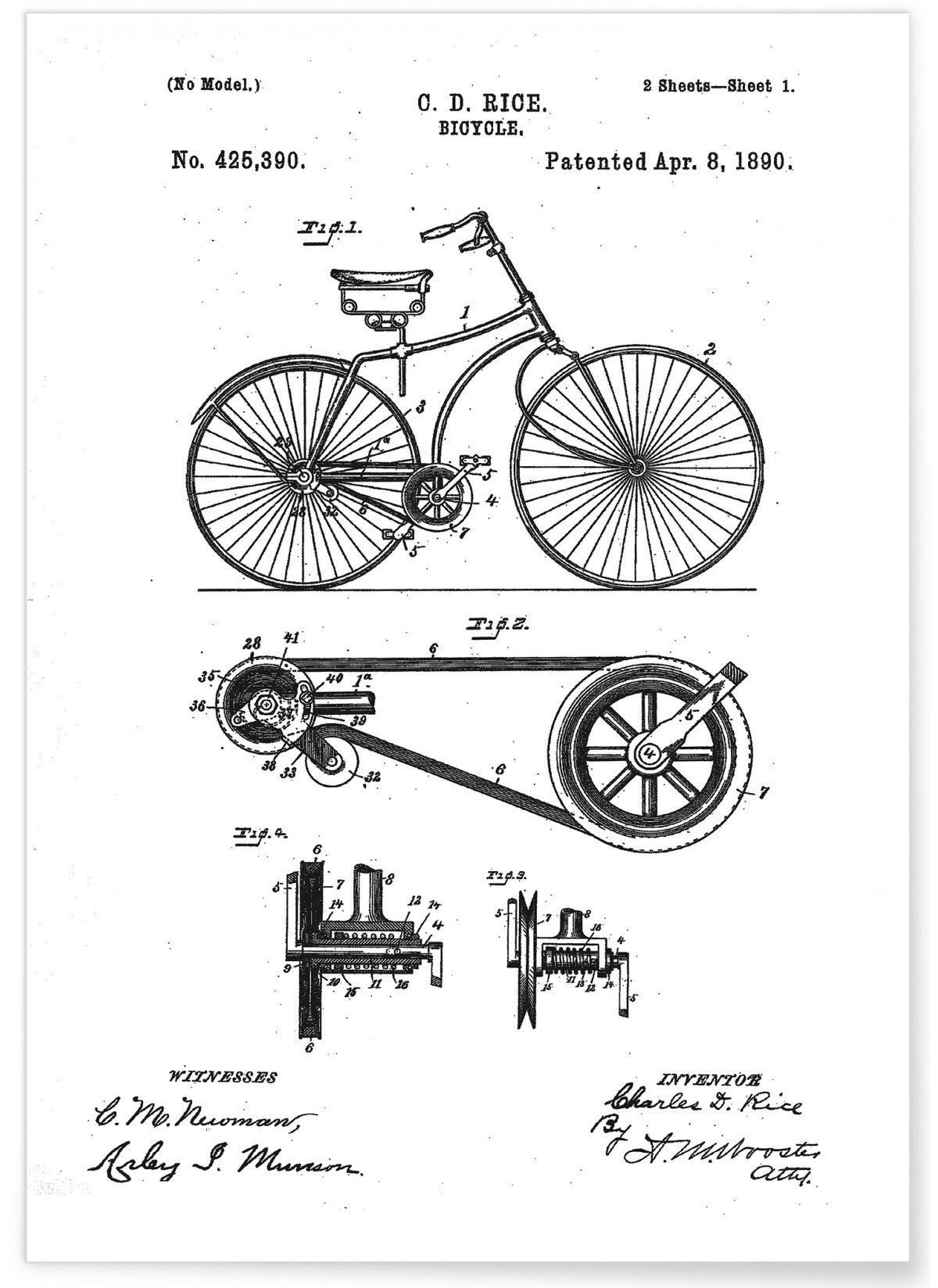 Affiche Brevet vélo