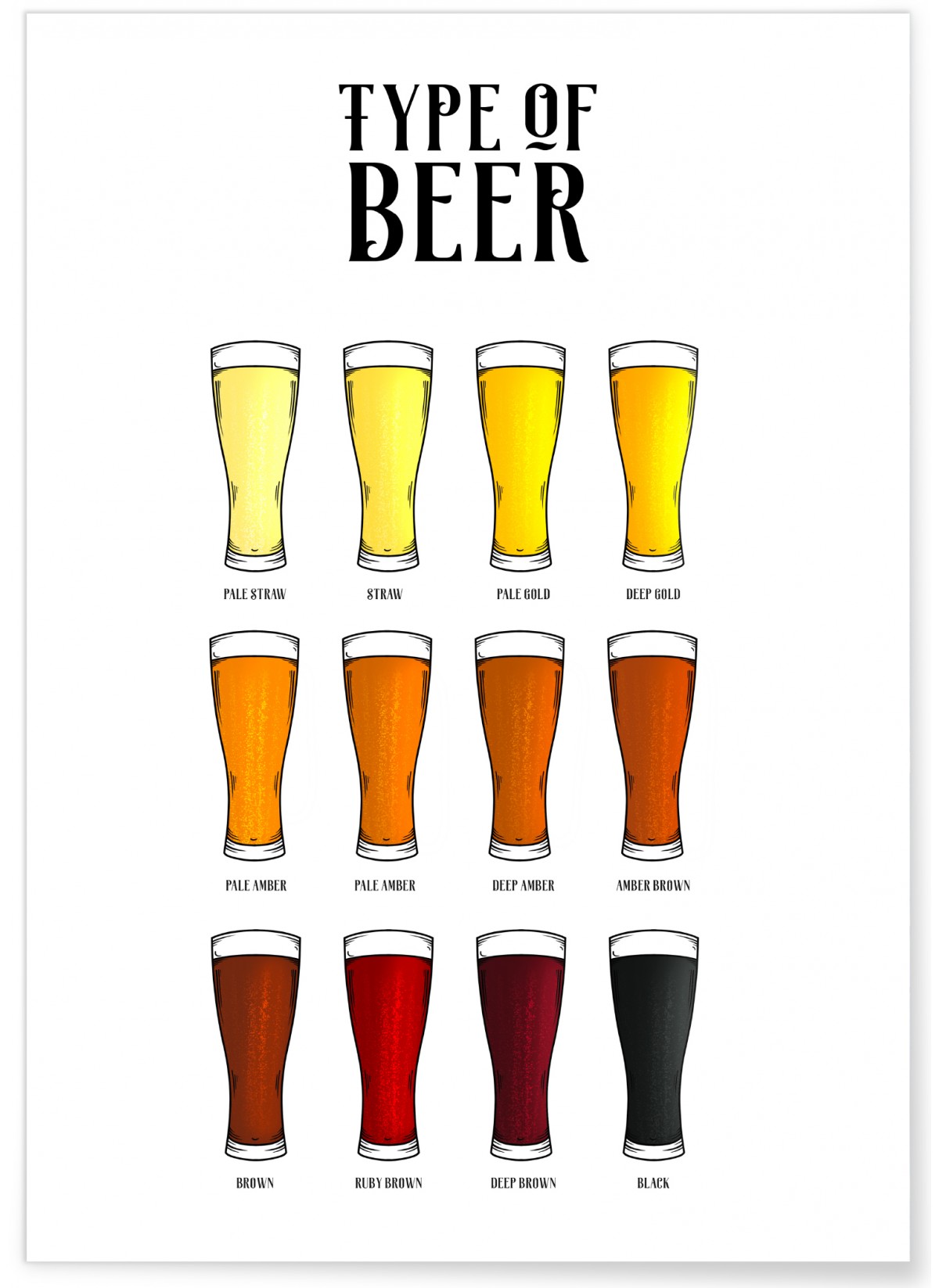 Affiche Type de bières