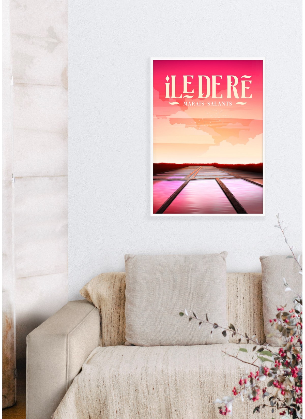 Affiche Île de Ré : Marais salants