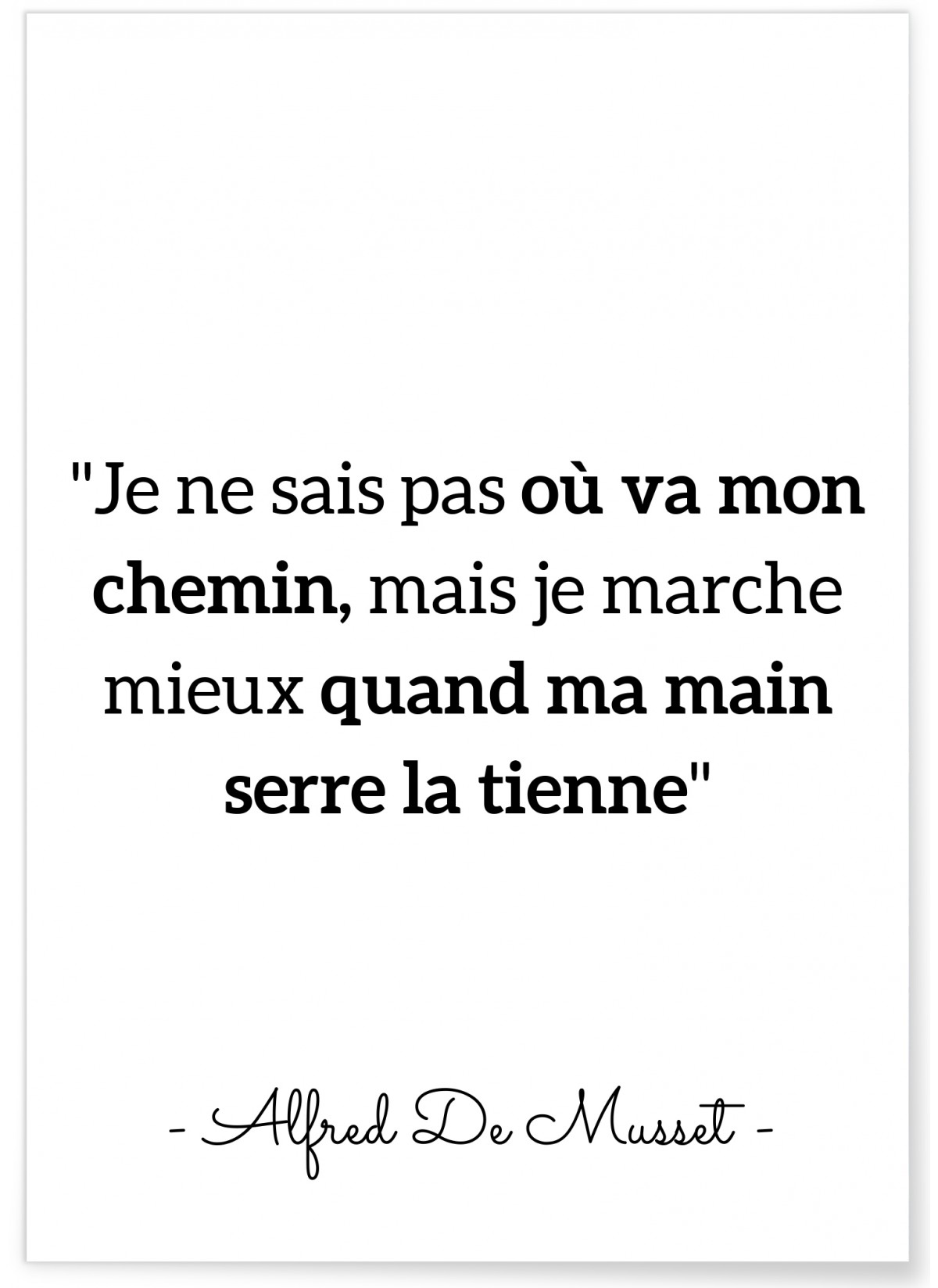 Affiche citation Alfred de Musset