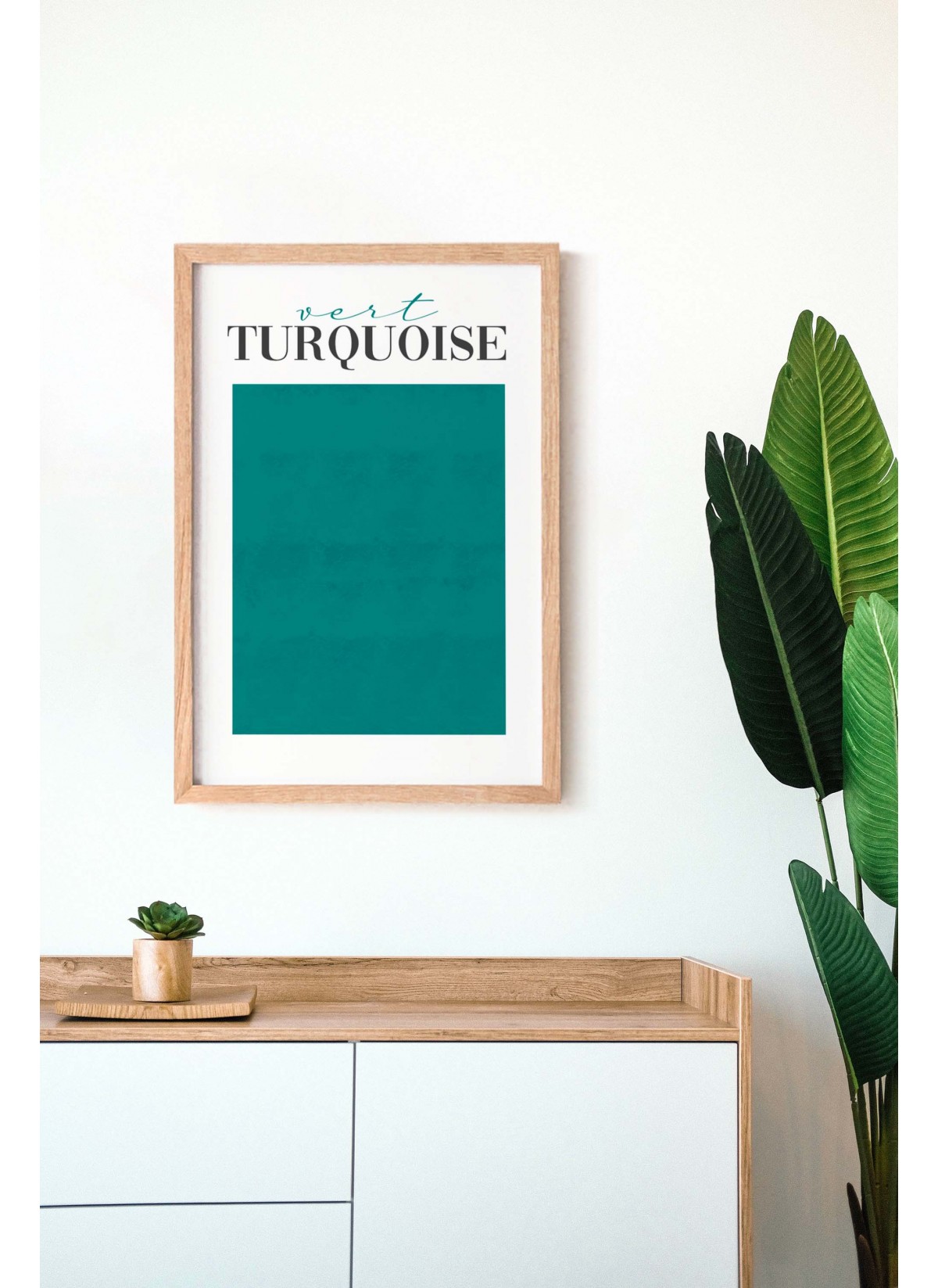 Affiche Vert Turquoise