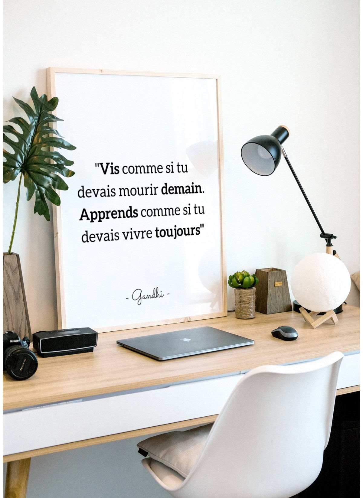 Poster Gandhi "Vis comme si..."